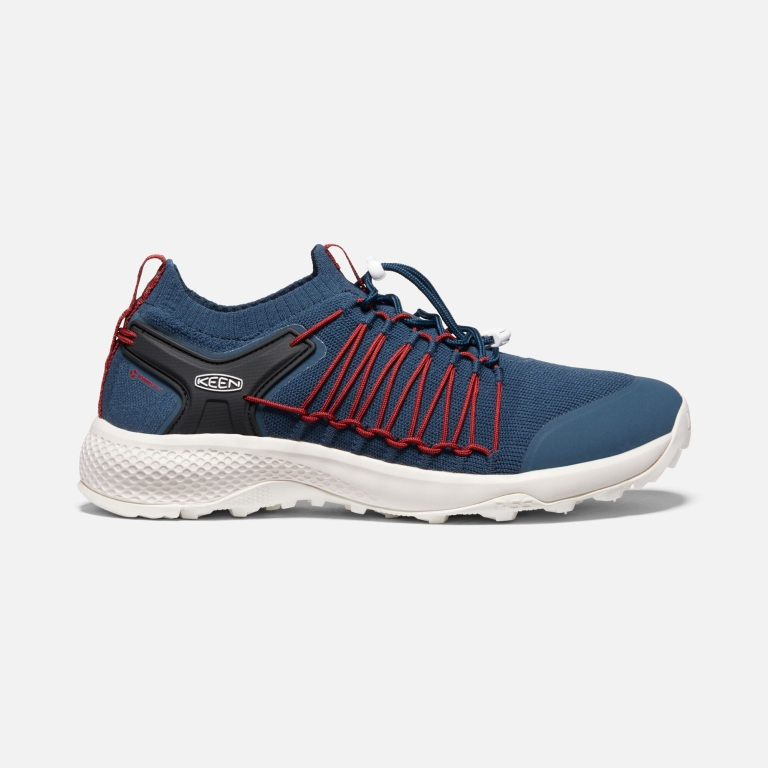 Keen Explore UNEEK Shoes - Men's Blue Red Footwear